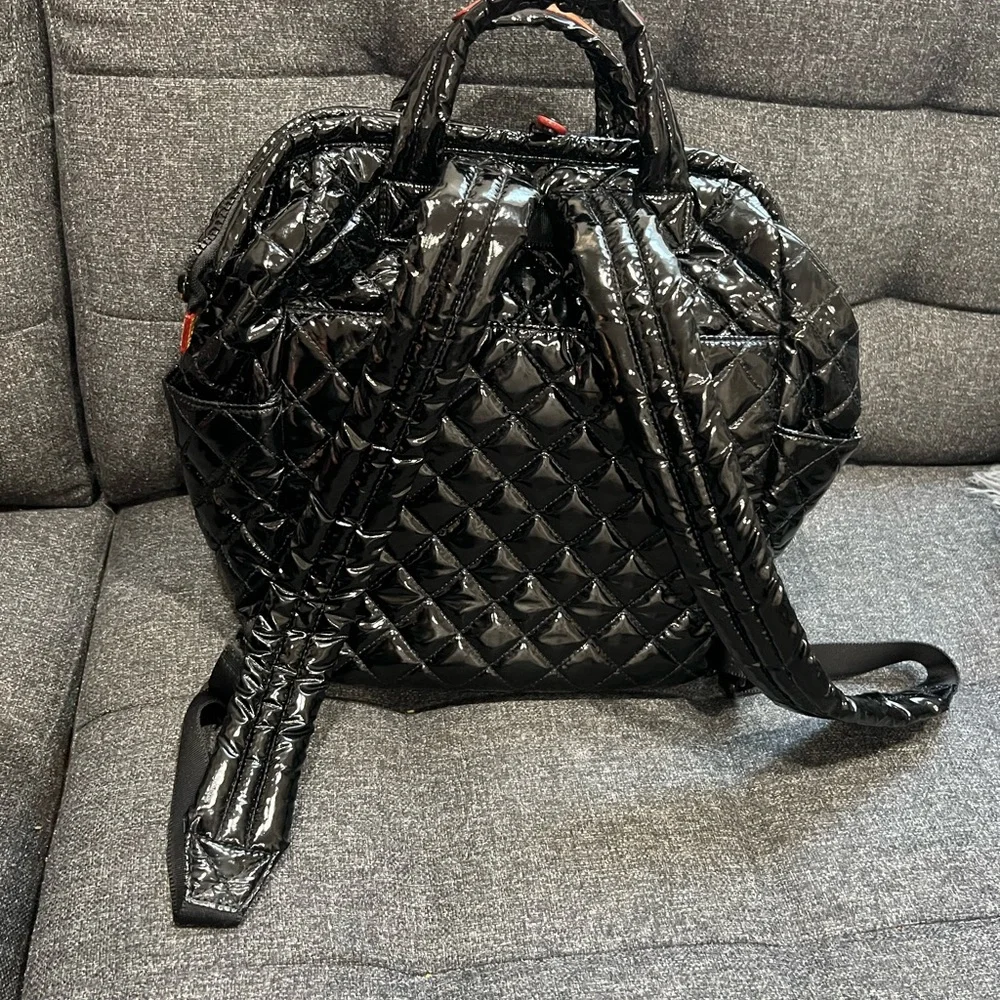 MzWallace Black laquer Quilted Women's Bag top handle
No rips - Picture 5 of 11